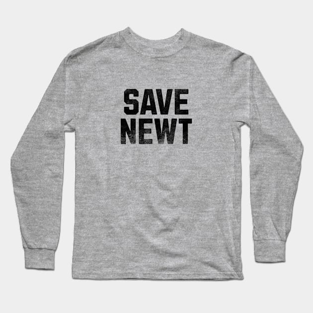 Save Newt Long Sleeve T-Shirt by extragalactic